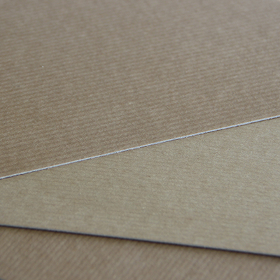 Greyboard 2-sided ribbed kraft